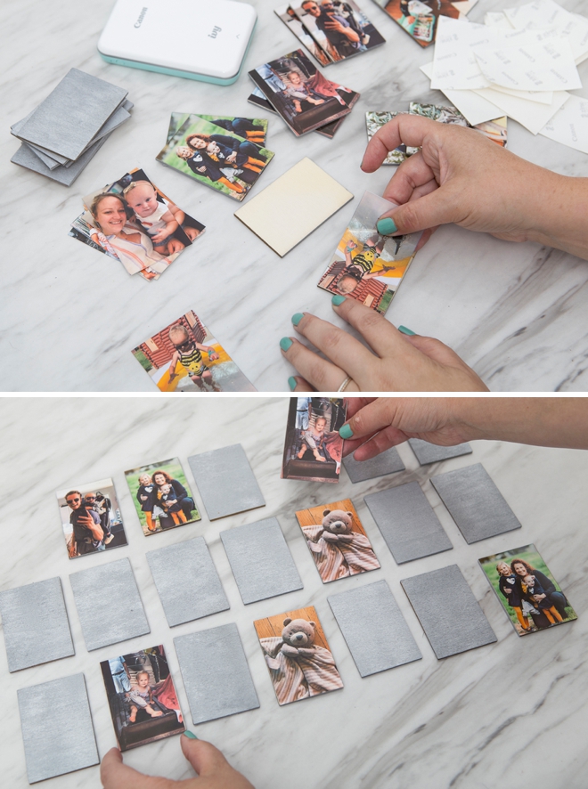 Use your Canon IVY mini printer to make the most adorable photo memory matching game!