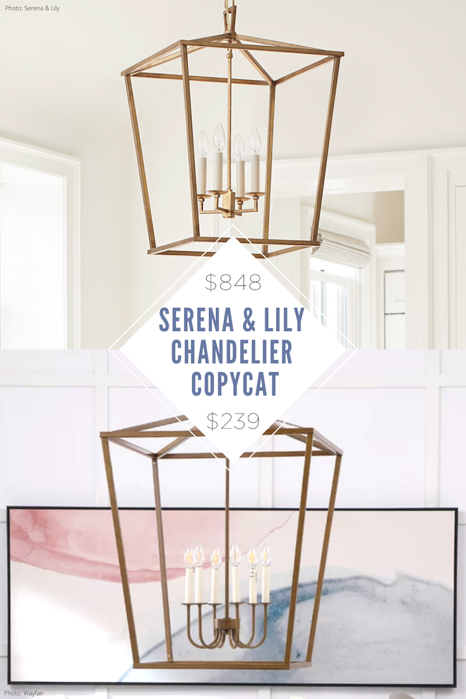 If you're looking for a lantern pendant, you NEED to see this. This Serena & Lily copycat light looks just like the real thing, but is way more affordable. I'm obsessed with pendant lighting in a kitchen or bathroom, and these lanterns come in black, silver, and gold. #pendant #design #decor #home #office #lighting #light #lantern #entryway