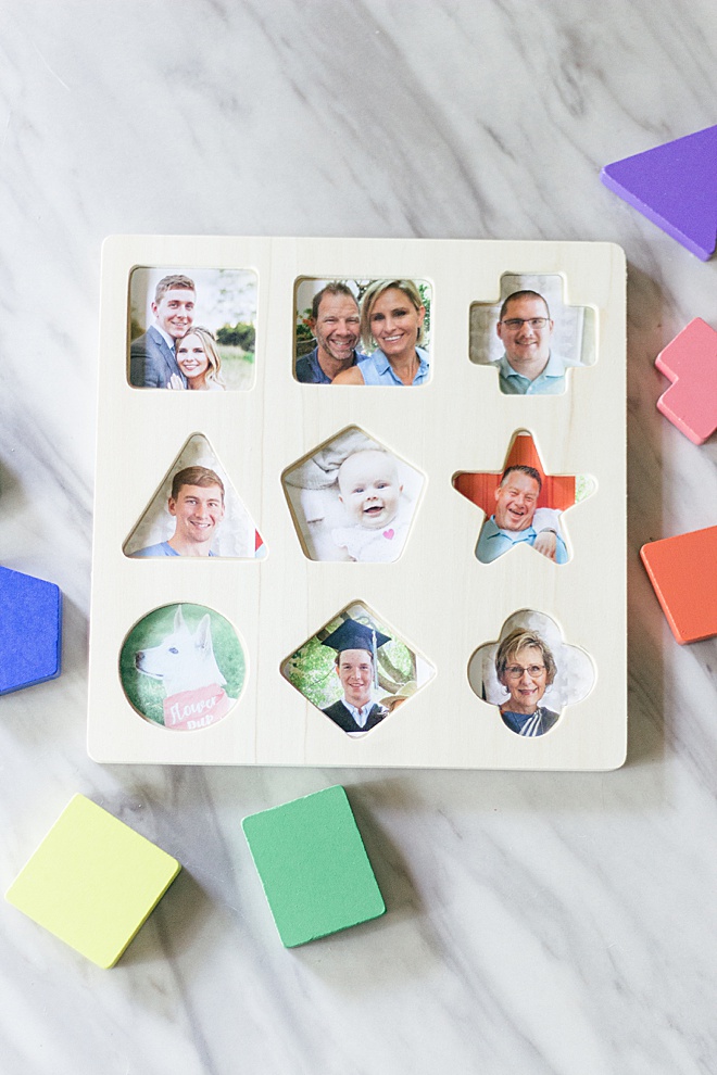 You may not be able to see your family right now but you still want your baby to know who they are. This personalized baby puzzle is perfect for a time like this.