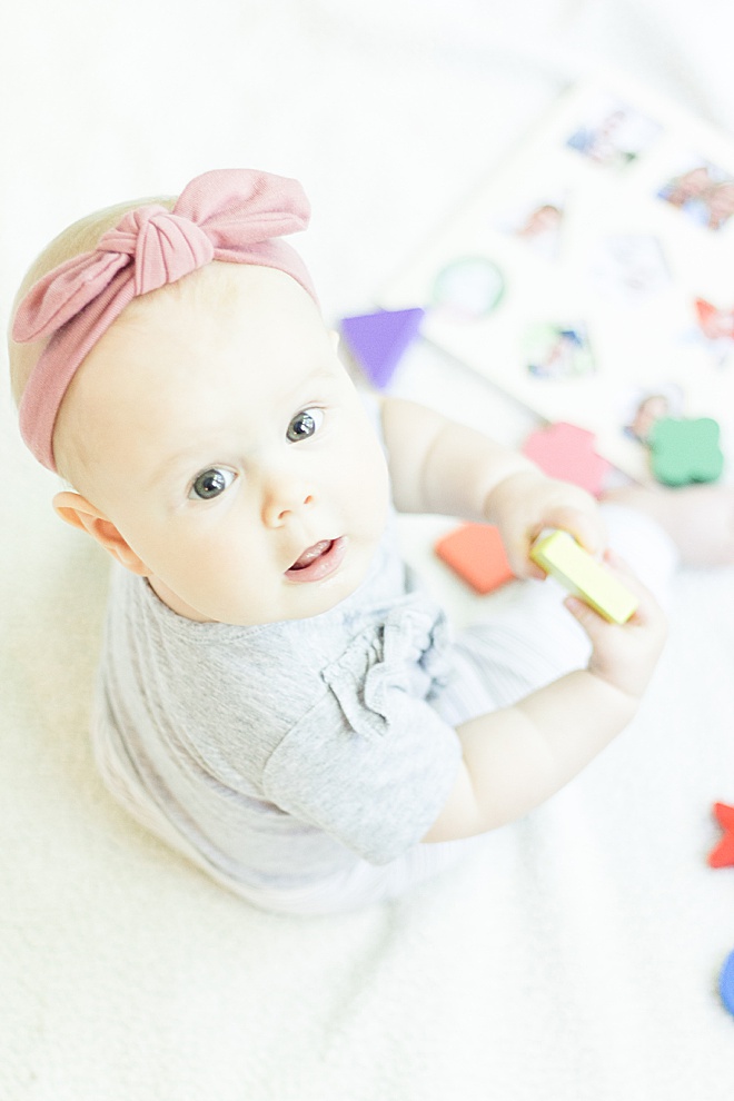 Your baby loves seeing faces! Make this custom puzzle filled with loved ones to help your baby's memory and dexterity!