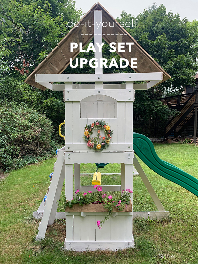 You have to see this darling DIY basic play set update!