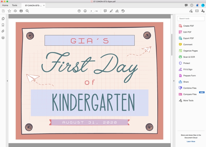 Adorable free editable First Day of school signs, TK-12th grade!