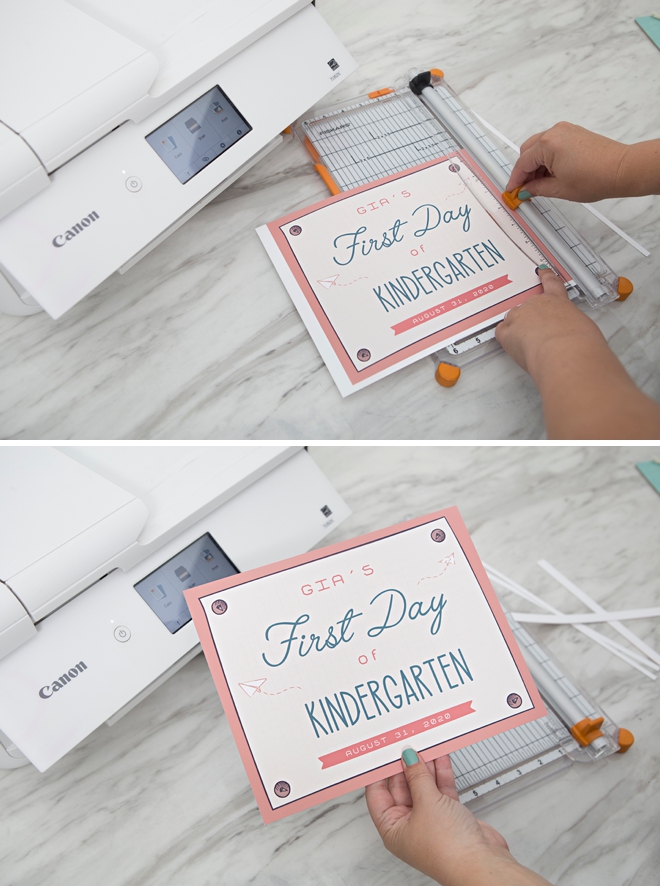 Print these custom first and last day of school signs for free!