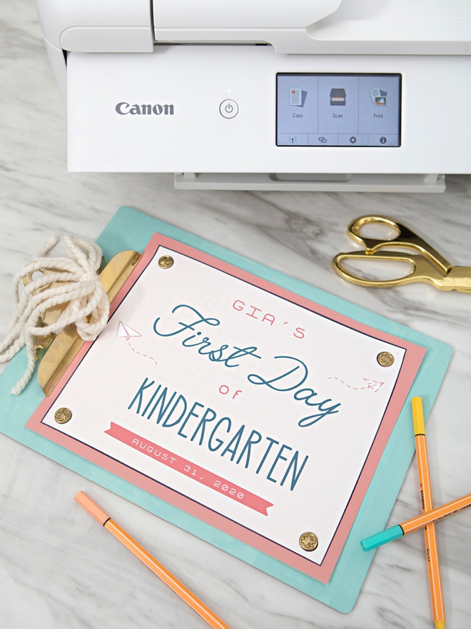 Use your Canon TS9521C Crafting printer for these free school signs!