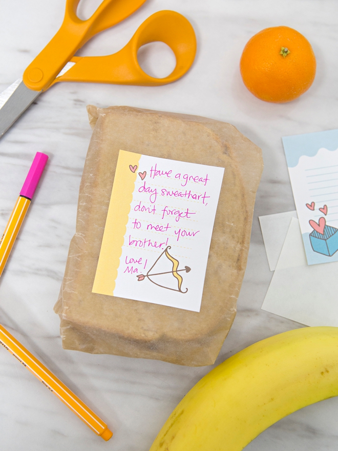 10 months of FREE printable lunch box notes!