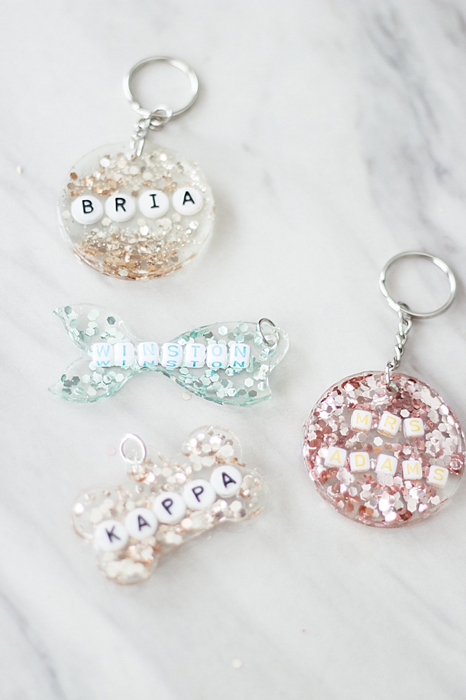 Silver Rhinestone Initial Charms for Pet Collars