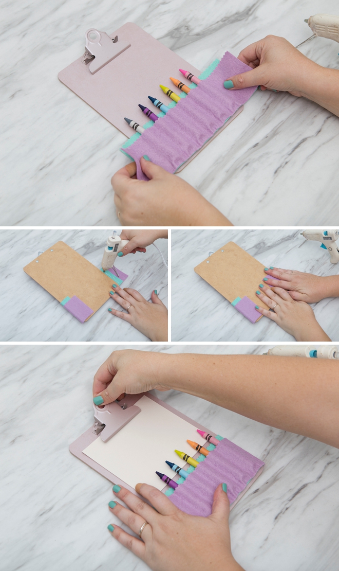 How to make a no-sew crayon holder with felt!