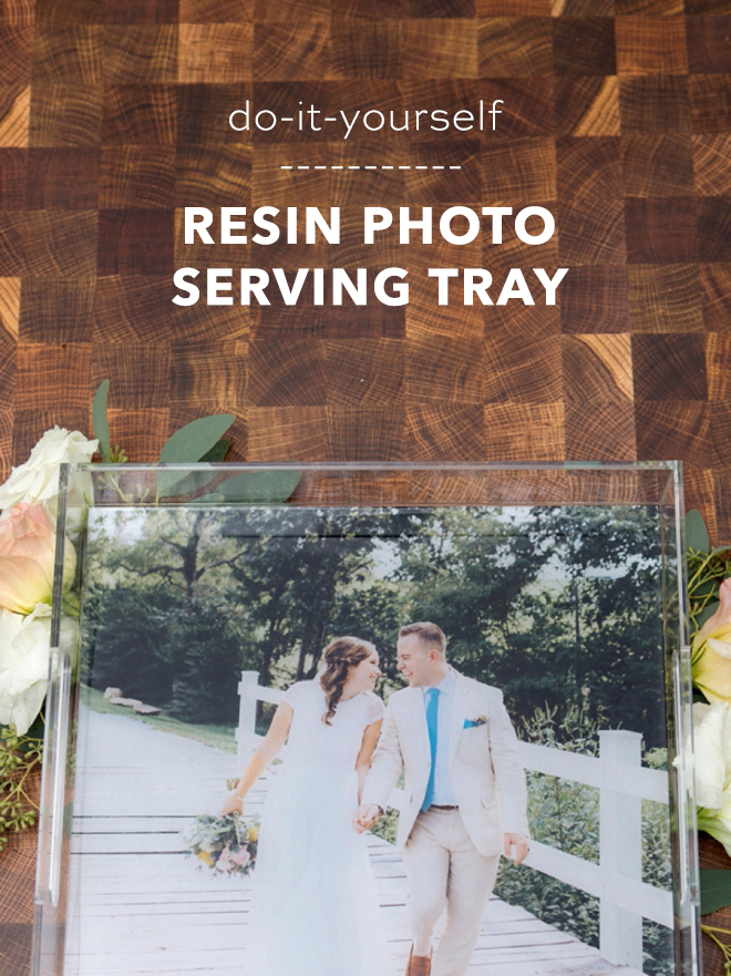 How to make a resin-covered photo tray gift!