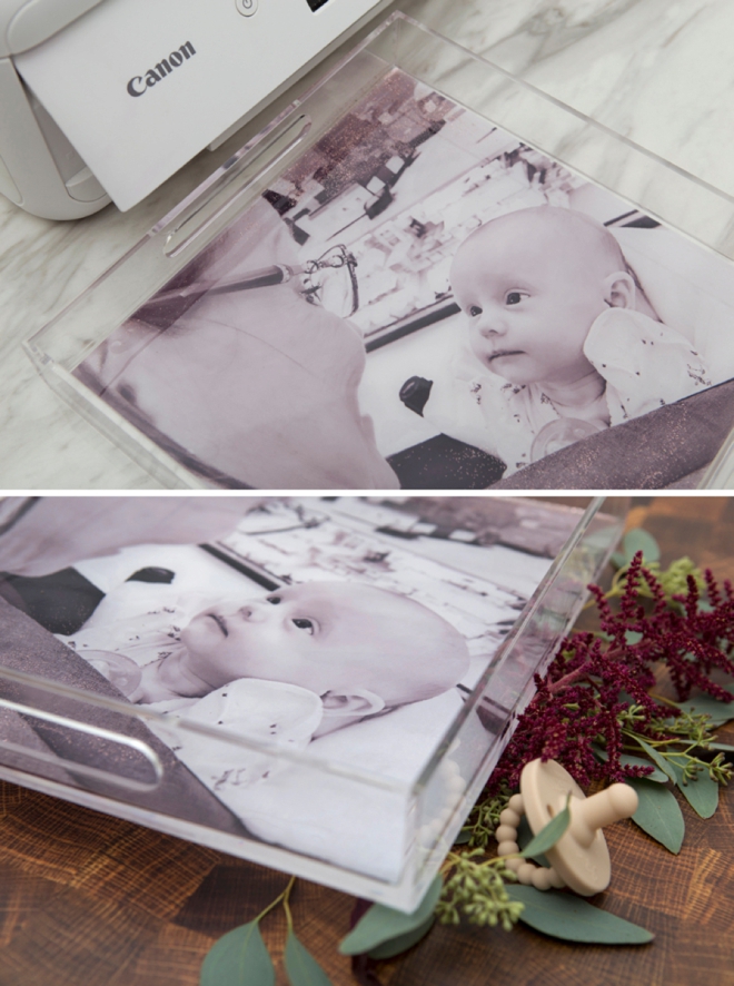 Use your Canon TS9521C to make these oversized photo trays!