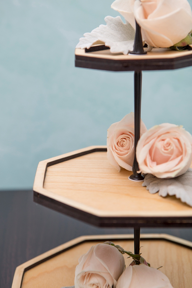 Make your own 3-tier decor trays with our custom SVG cut file!