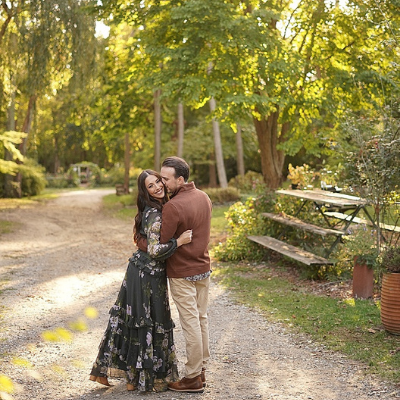 We are obsessed with this gorgeous and fun couple's engagement session!