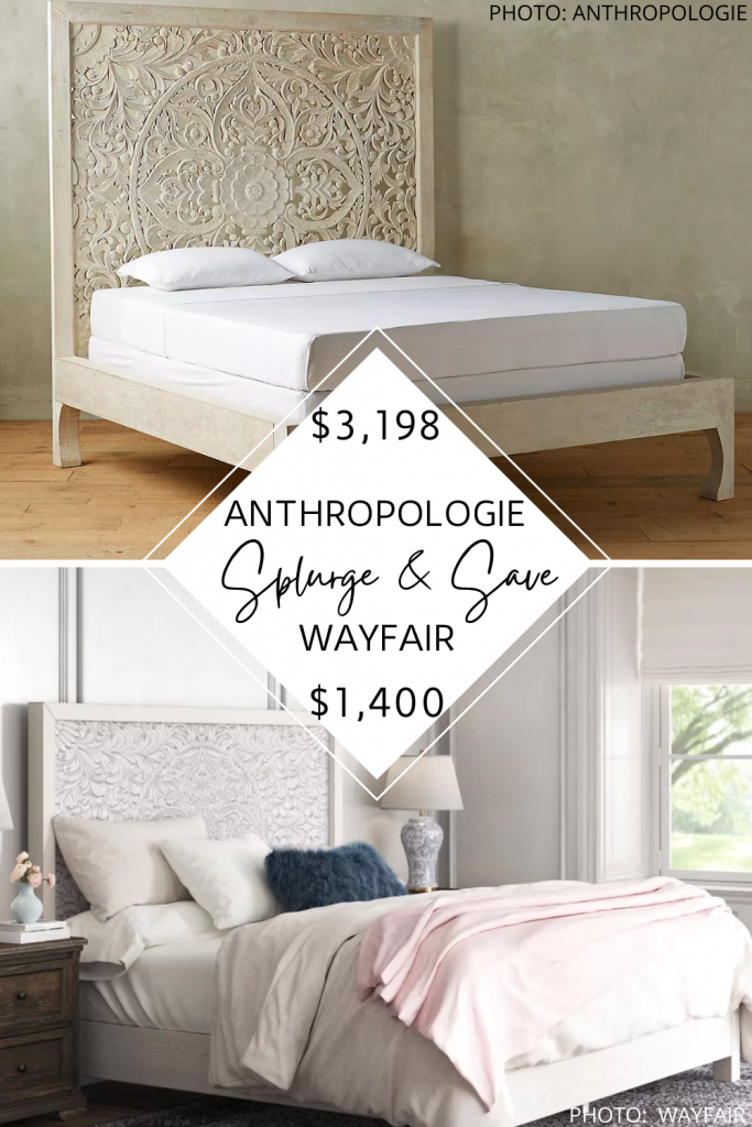 Is this the best Anthropologie dupe ever!? This Anthropologie Lombok bed dupe will get you the Anthropologie look for less. #style #bedroom #copycat #lookforless #bali #furuniture