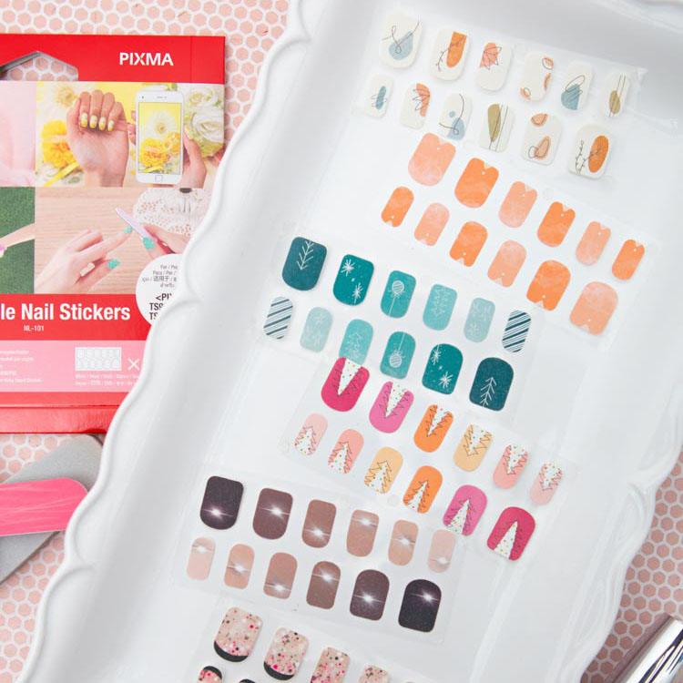 How To Print Your Own Nail Stickers With Canon - Something Turquoise