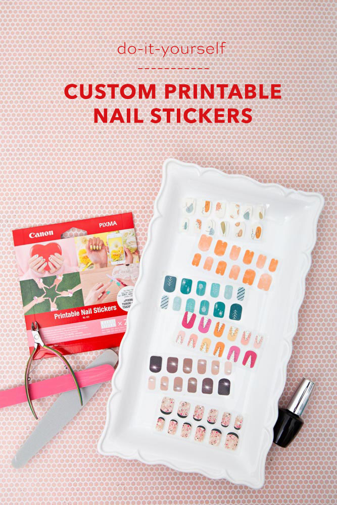 How to print your own nail stickers with Canon!