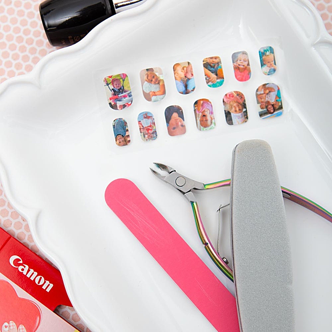 Learn how to make your own photo nail stickers!