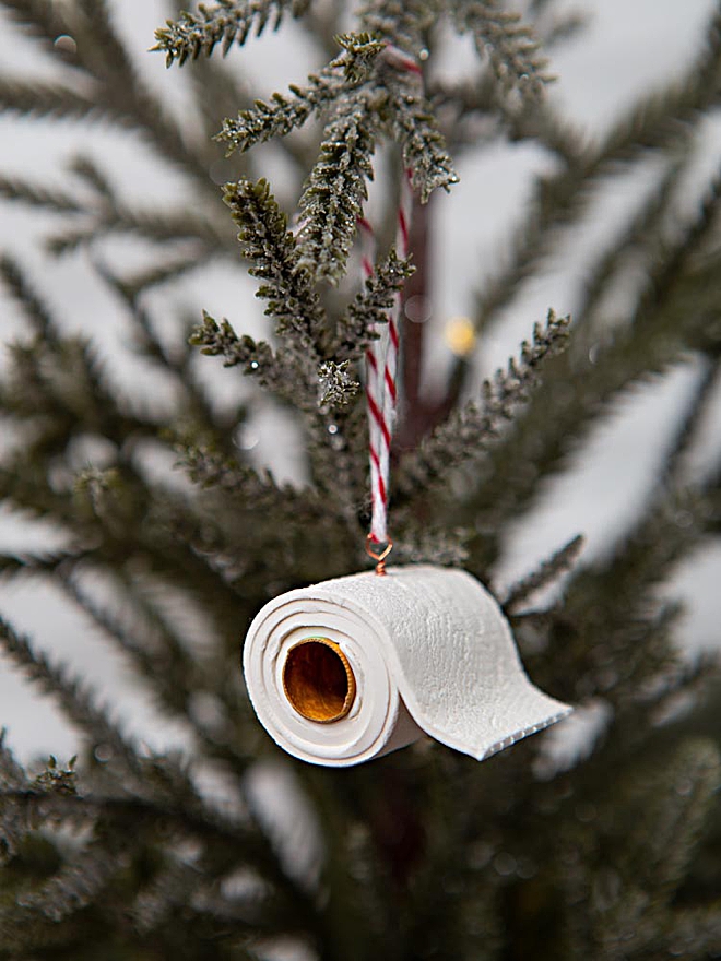 How to make clay toilet paper roll ornaments for 2020