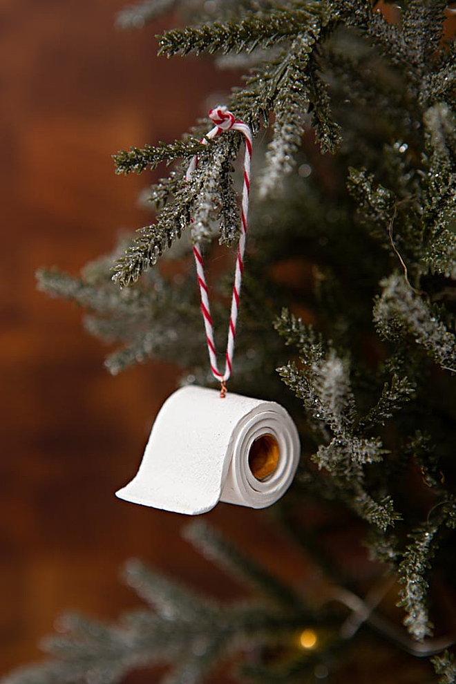How to make clay toilet paper roll ornaments for 2020