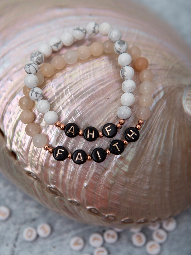 This detailed video tells you exactly how to make beaded name bracelets!