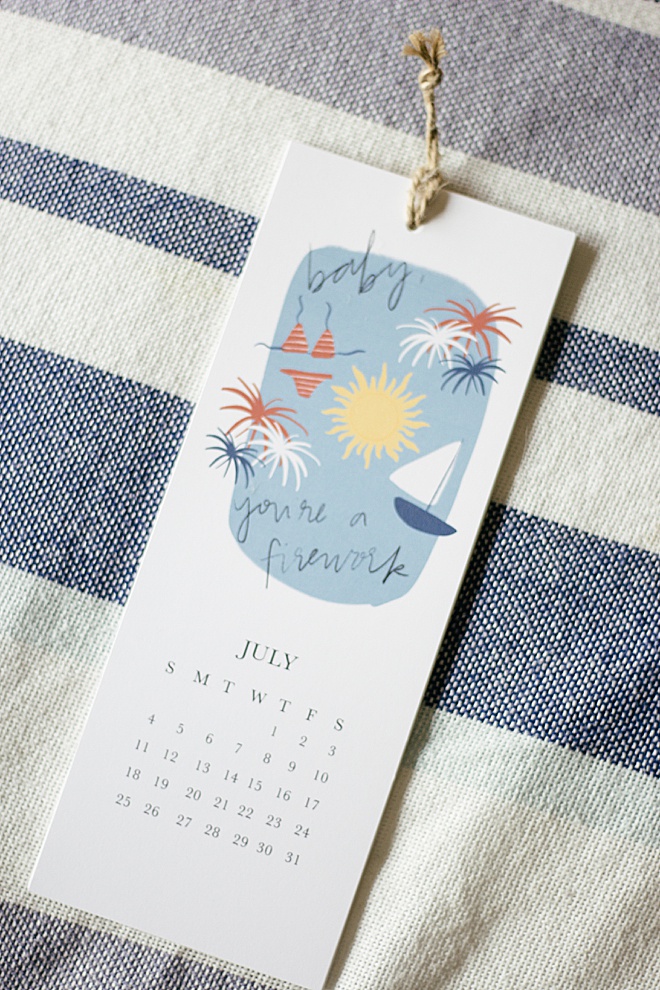 This DIY 2021 illustrated calendar is the cutest way to ring in the new year!