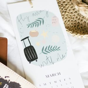 This DIY 2021 illustrated calendar is the cutest way to ring in the new year!