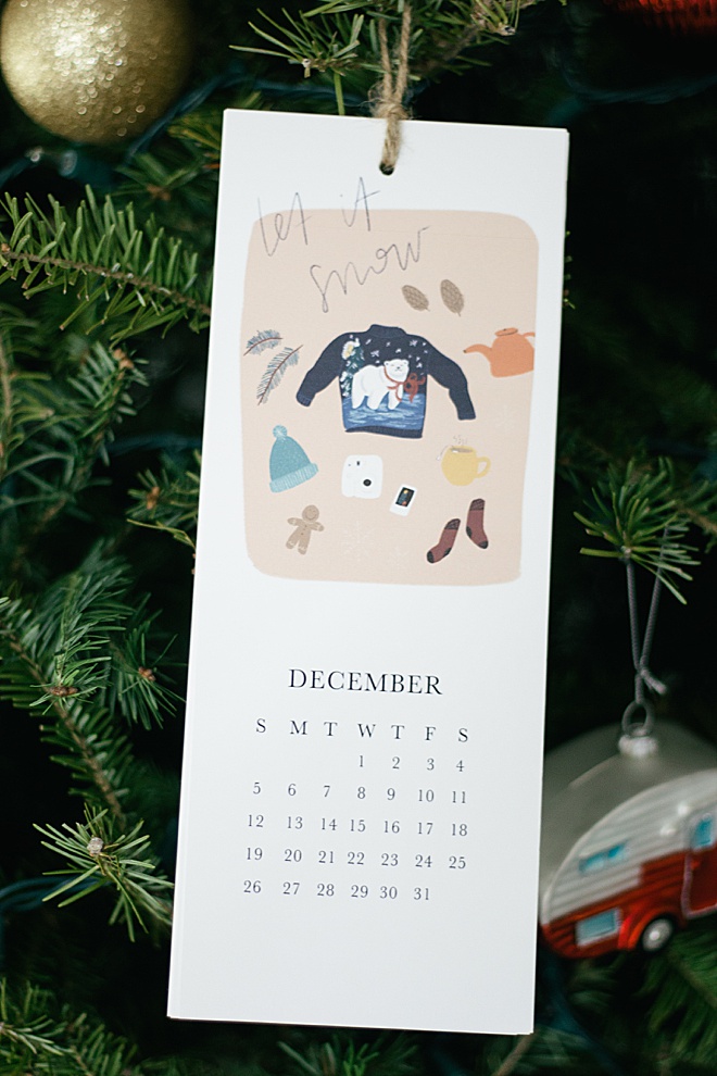 This DIY illustrated calendar will make you smile every month