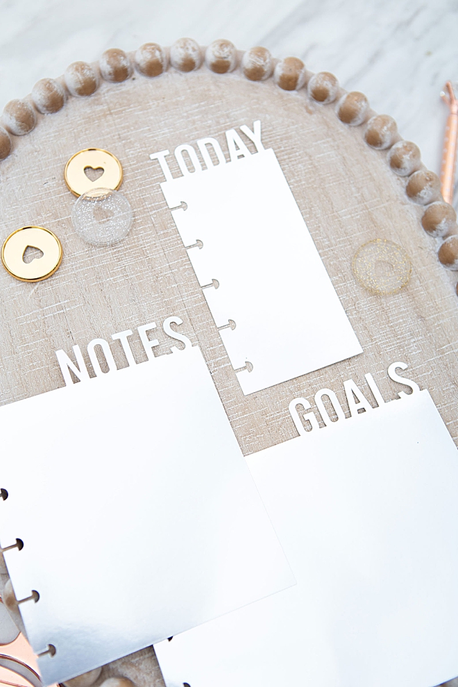 Cut your own Happy Planner page markers using your Cricut!