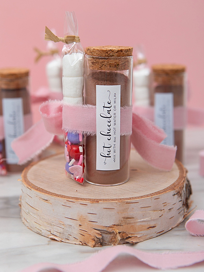 Wedding, baby, and holiday DIY hot chocolate favors!