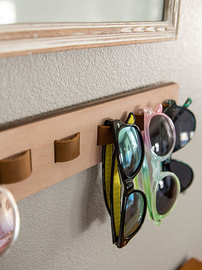 DIY Glasses Holder Display with Fun Faces - Mod Podge Rocks