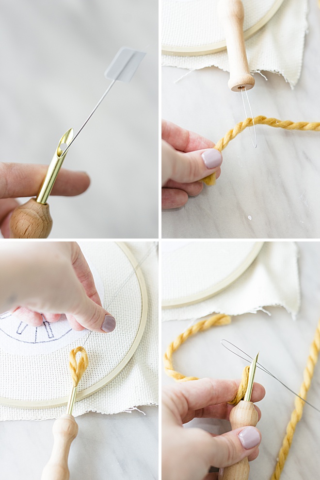 How to make punch needle patches