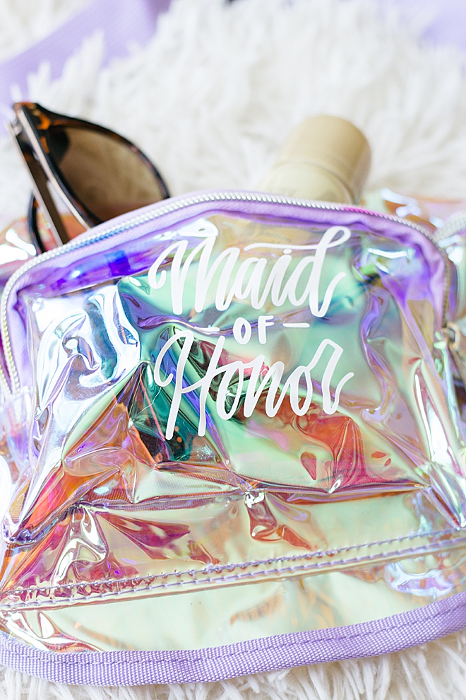 Your bridal party girls will feel so special in their custom fanny packs we are making on the blog today!