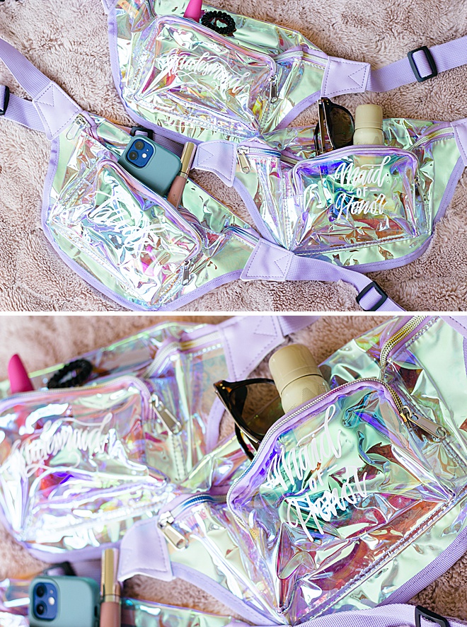 Your bridal party girls will feel so special in their custom fanny packs we are making on the blog today!