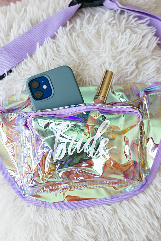 Your bridal party girls will feel so special in their custom fanny packs we are making on the blog today!
