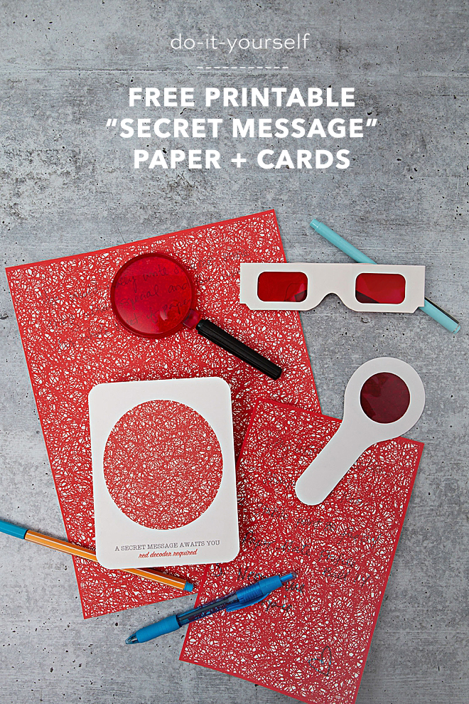 Free Printable Secret Message Cards Paper With Canon PIXMA 