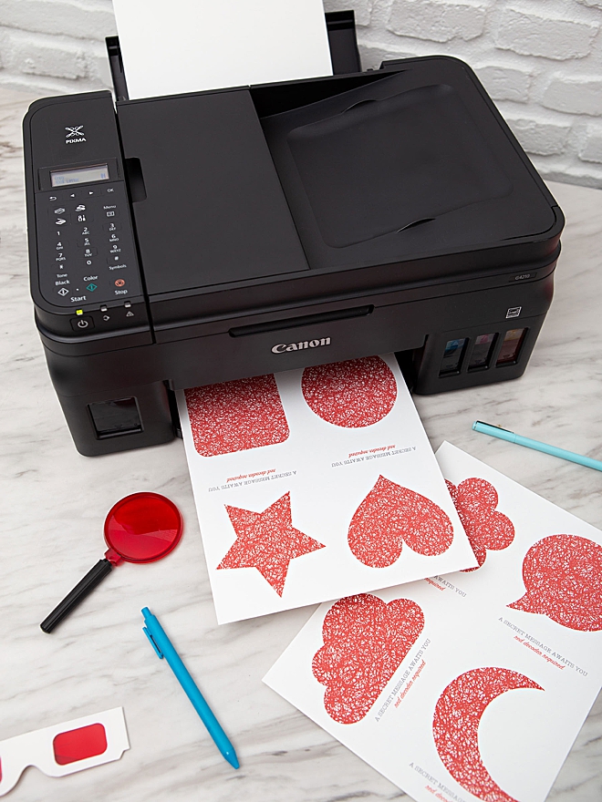 Print your own secret message paper with Canon PIXMA!