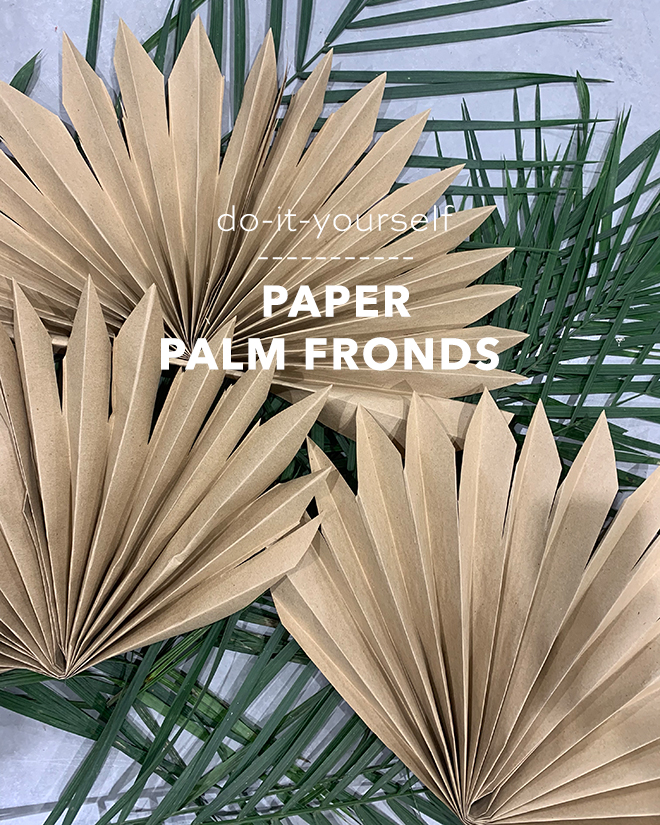 Check out these simple DIY Paper Palm Fronds!