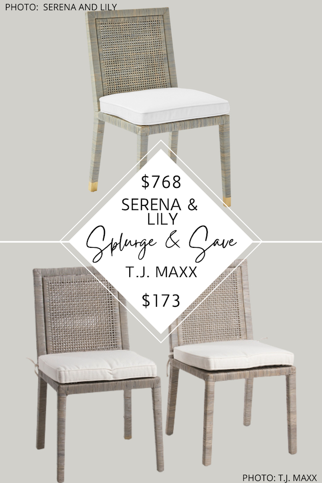 The best Serena and Lily dupes of 2022! This Serena and Lily Balboa dining chair dupe is from Wayfair and will give you the Serena and Lily look for less. #inspo #coastal #design #copyat #knockoff #decor