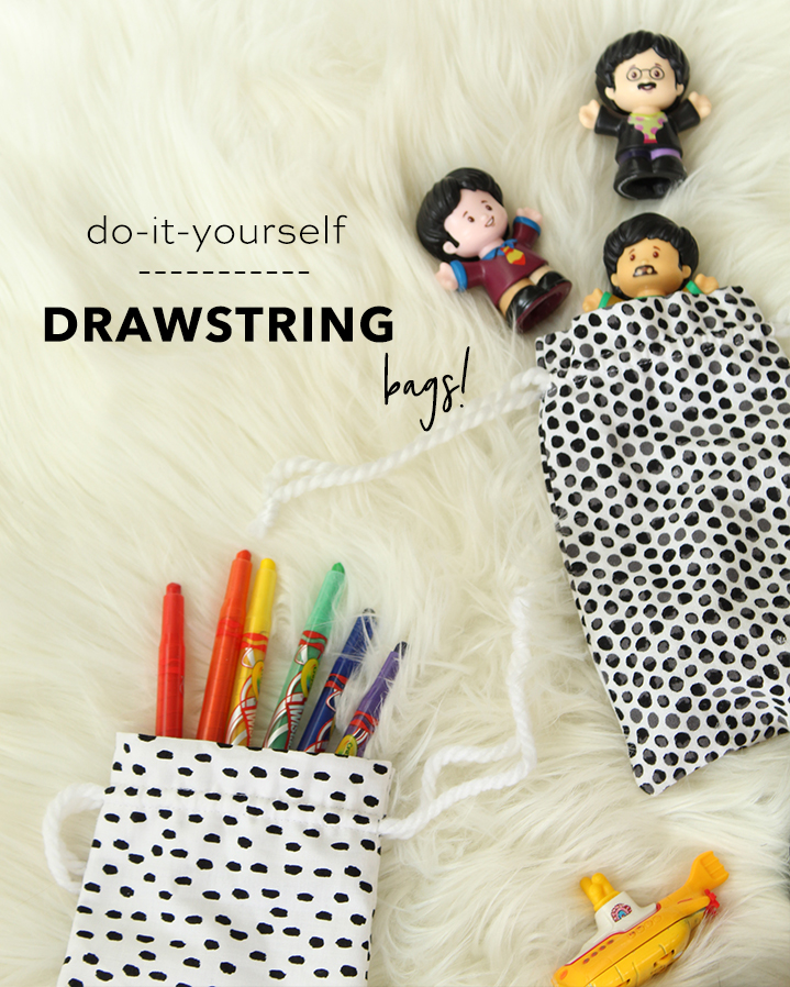 You don't want to miss these DIY Drawstring Bags, they're great for everything!