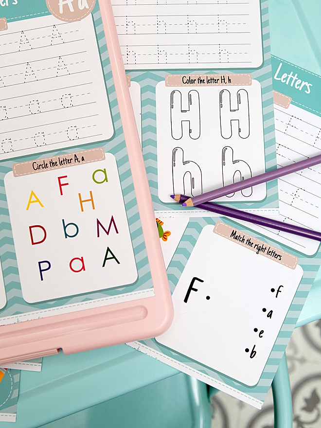 FREE printable kindergarten worksheets, 37 pages!