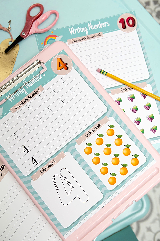 FREE printable kindergarten worksheets, 37 pages!