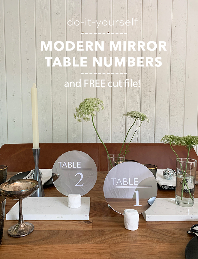 You must see these chic, DIY, modern table numbers
