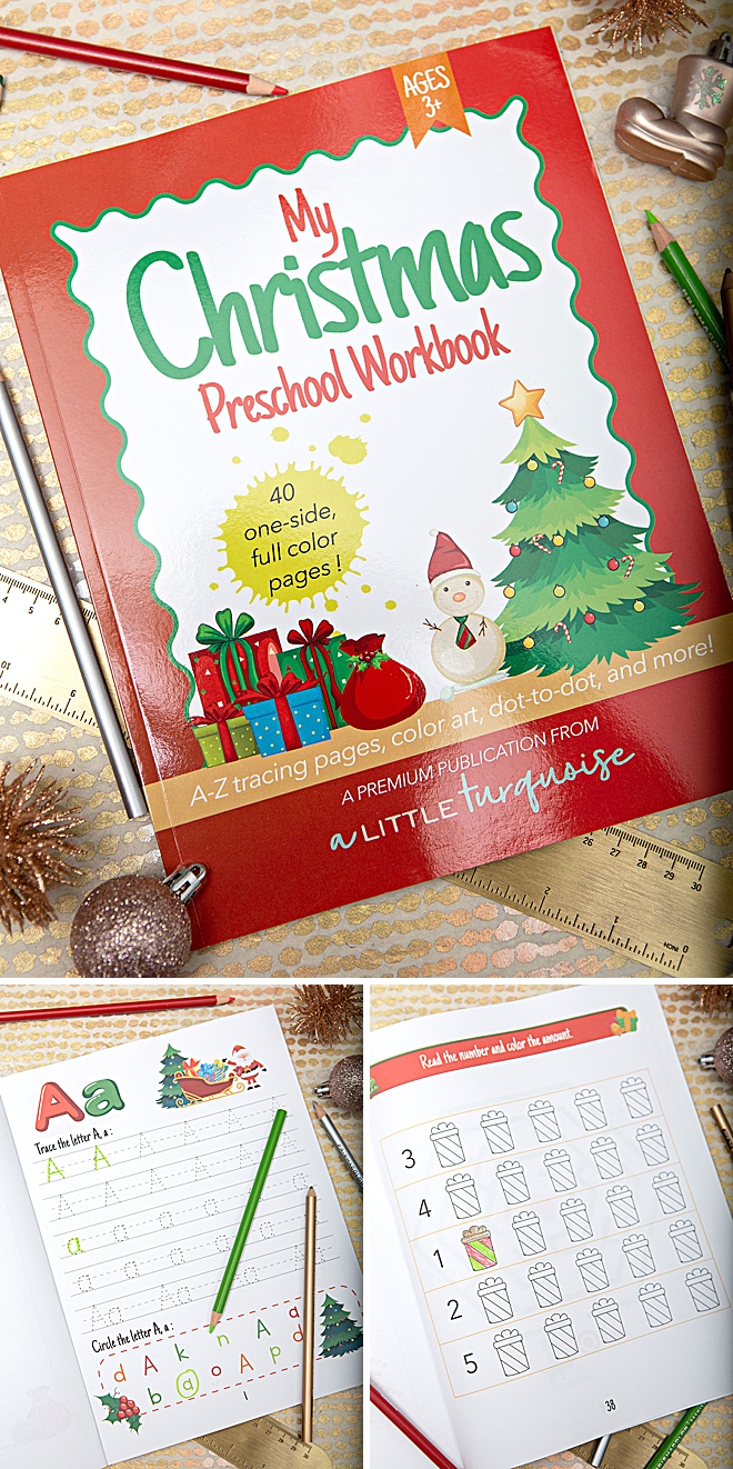 My Christmas Themed Preschool Workbook, for 3+