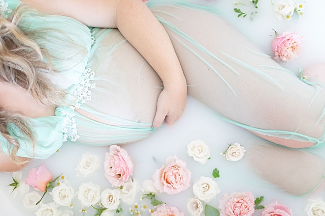 Something Turquoise Maternity Milk Bath with Kristin Eldridge Photography