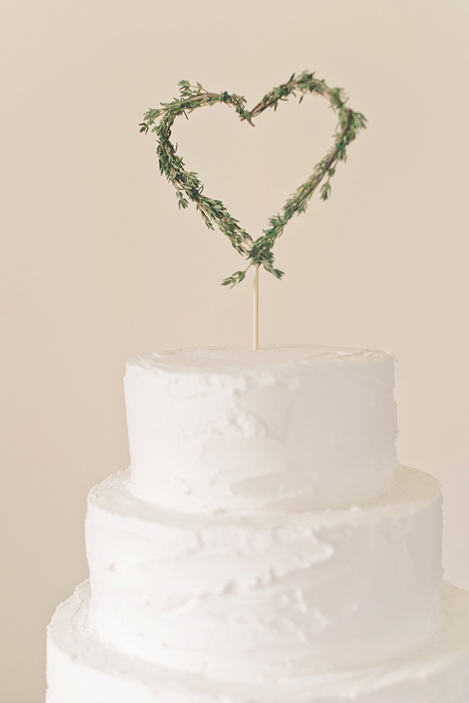 Heart Shaped Wedding Cake Topper