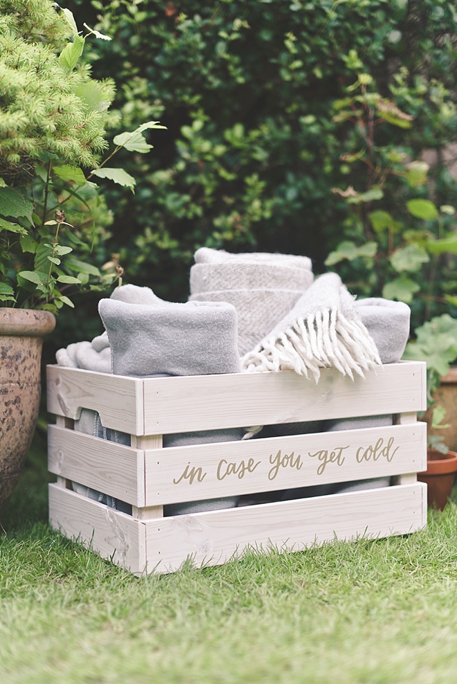 DIY Wedding Blanket Box Something Turquoise