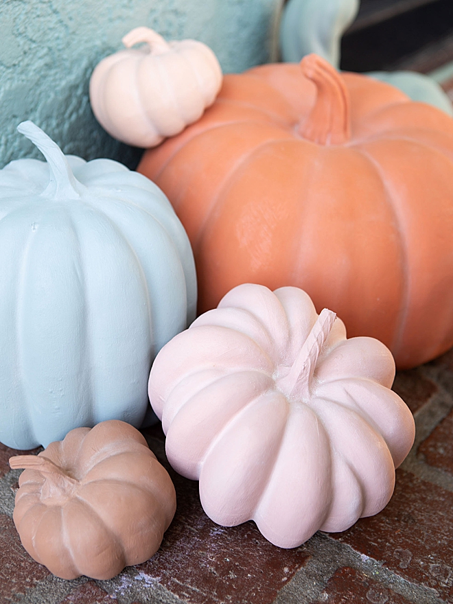 The best DIY terra cotta pumpkins