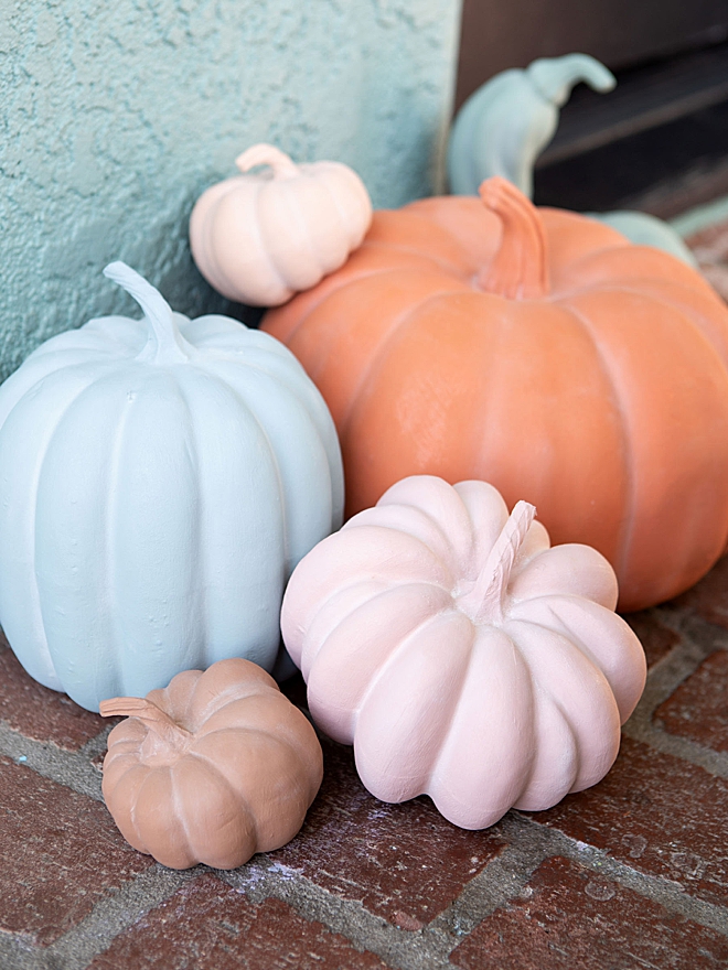 The best DIY terra cotta pumpkins