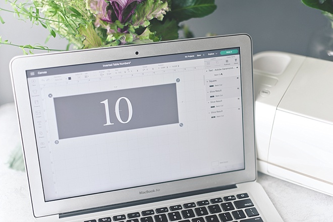 How to Design Wedding Table Numbers in Cricut Design Space