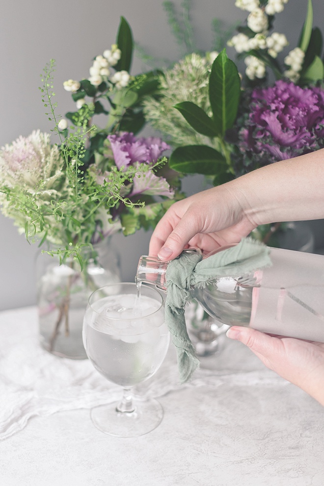 How to make wedding table numbers with glass bottles