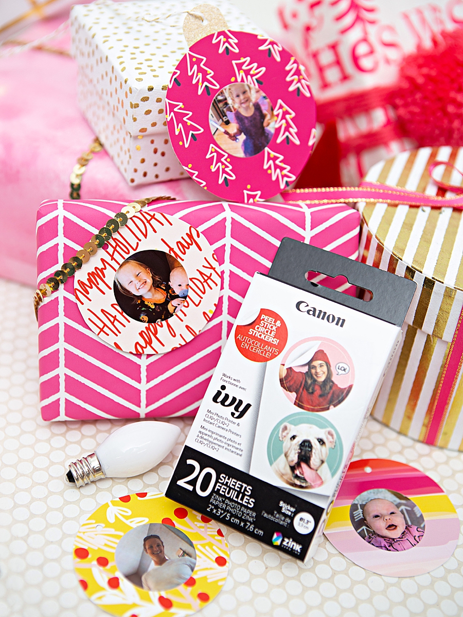 Free printable holiday gift tags for photos!