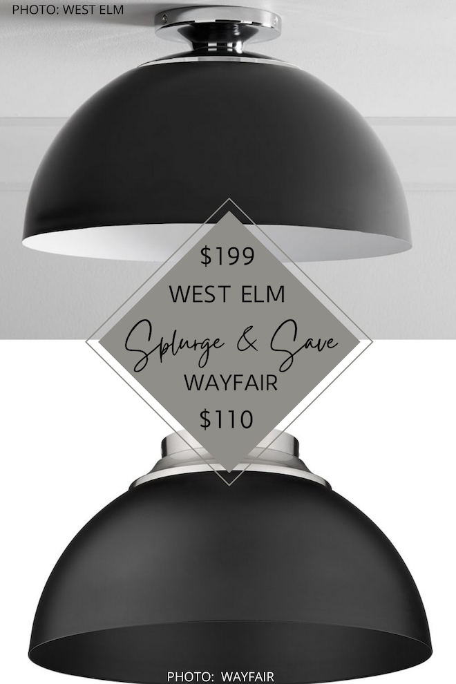 OMG this West Elm light dupe is everything! This metal pendant from Wayfair will give you the West Elm look for less. #lighting #knockoff #copycat #sale